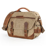 2022 fashion men's and women's Retro canvas leather handbag single shoulder bag briefcase camera case
